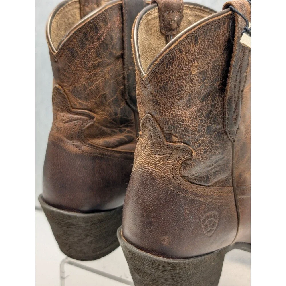 Ariat Maggie Sassy Women's Brown Leather Western Classic Cowboy Boots 7.5 M New